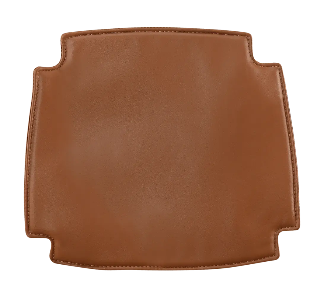 Seatdot / Kussentje voor Wishbone stoelen | PU Leer | Cognac/Bruin