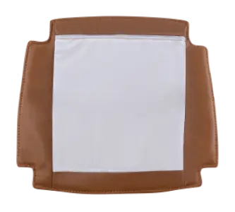 Seatdot / Kussentje voor Wishbone stoelen | PU Leer | Cognac/Bruin
