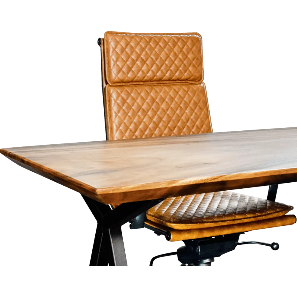 Cavel Wildar Notenhouten Bureau | Massief Notenhout | 150 x 75
