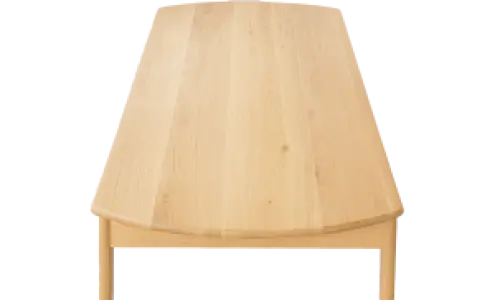 Artson Vergaderset Eiken 280×90 + 6× CD 117 Wit Leer