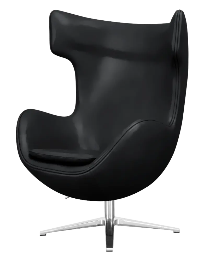 Flegg Chair Zwart Leer