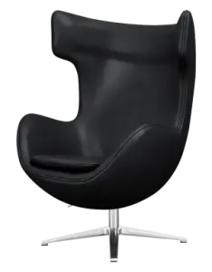 Flegg Chair Zwart Leer