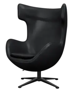 Flegg Chair Zwart Leer