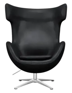 Flegg Chair Zwart Leer