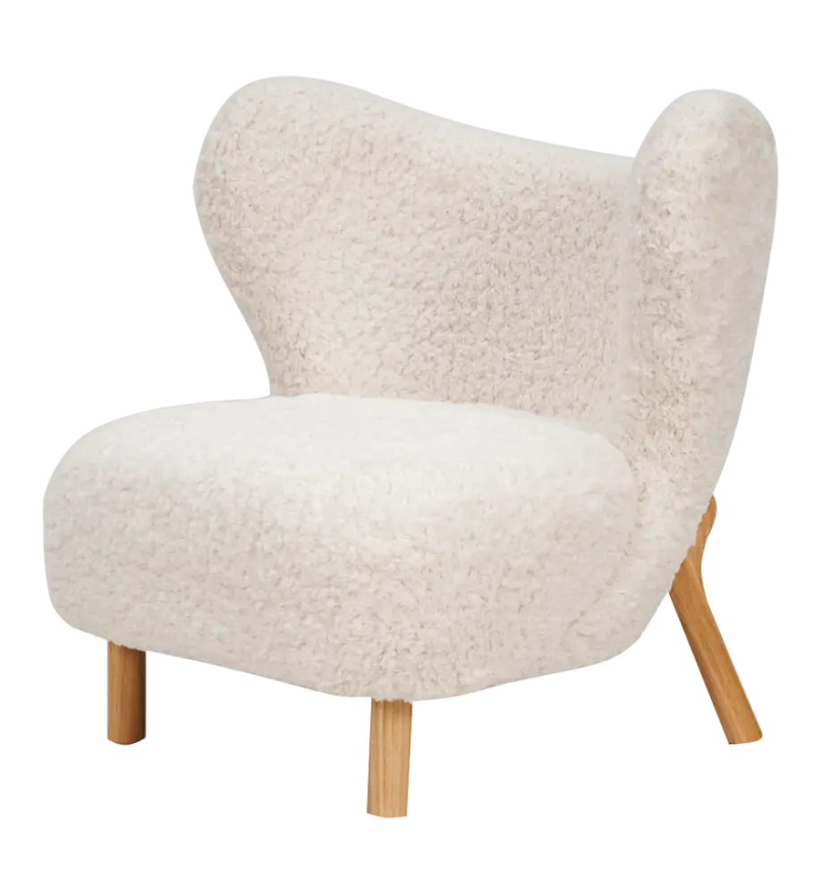 Little Kita Fauteuil Wit | Essen Pootjes (OUD MODEL) Little Kita Fauteuil Wit | Essen Pootjes (OUD MODEL)