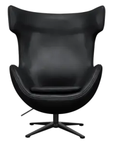 Flegg Chair Zwart Leer