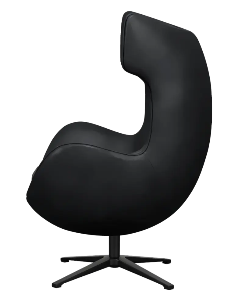 Flegg Chair Zwart Leer