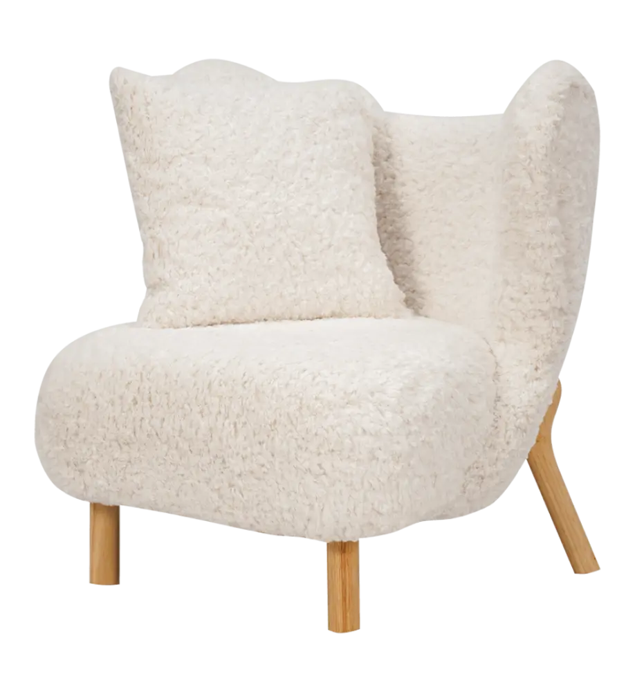 Little Kita Fauteuil Wit | Essen Pootjes (OUD MODEL) Little Kita Fauteuil Wit | Essen Pootjes (OUD MODEL)