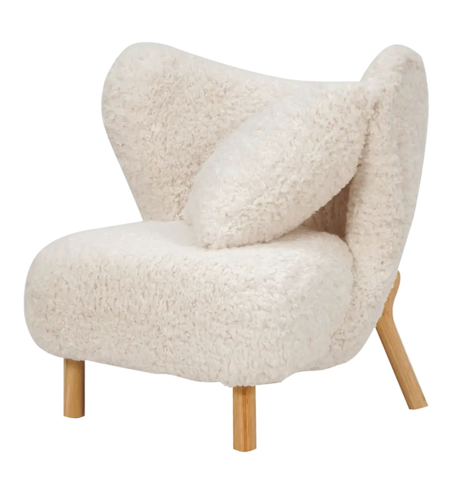 Little Kita Fauteuil Wit | Essen Pootjes (OUD MODEL) Little Kita Fauteuil Wit | Essen Pootjes (OUD MODEL)