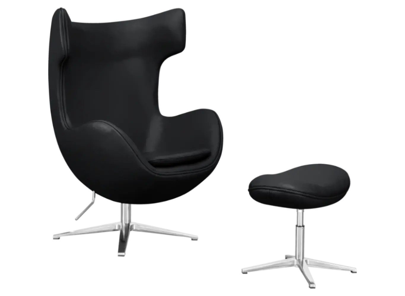 Flegg Chair Zwart Leer
