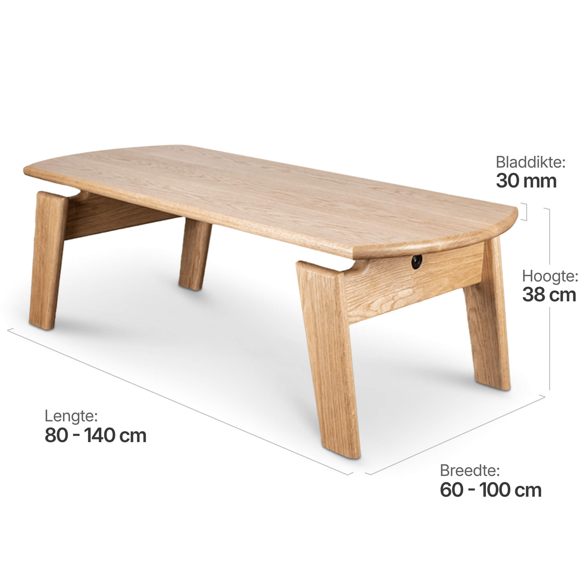 Cavel Artson Salontafel | Massief Eiken