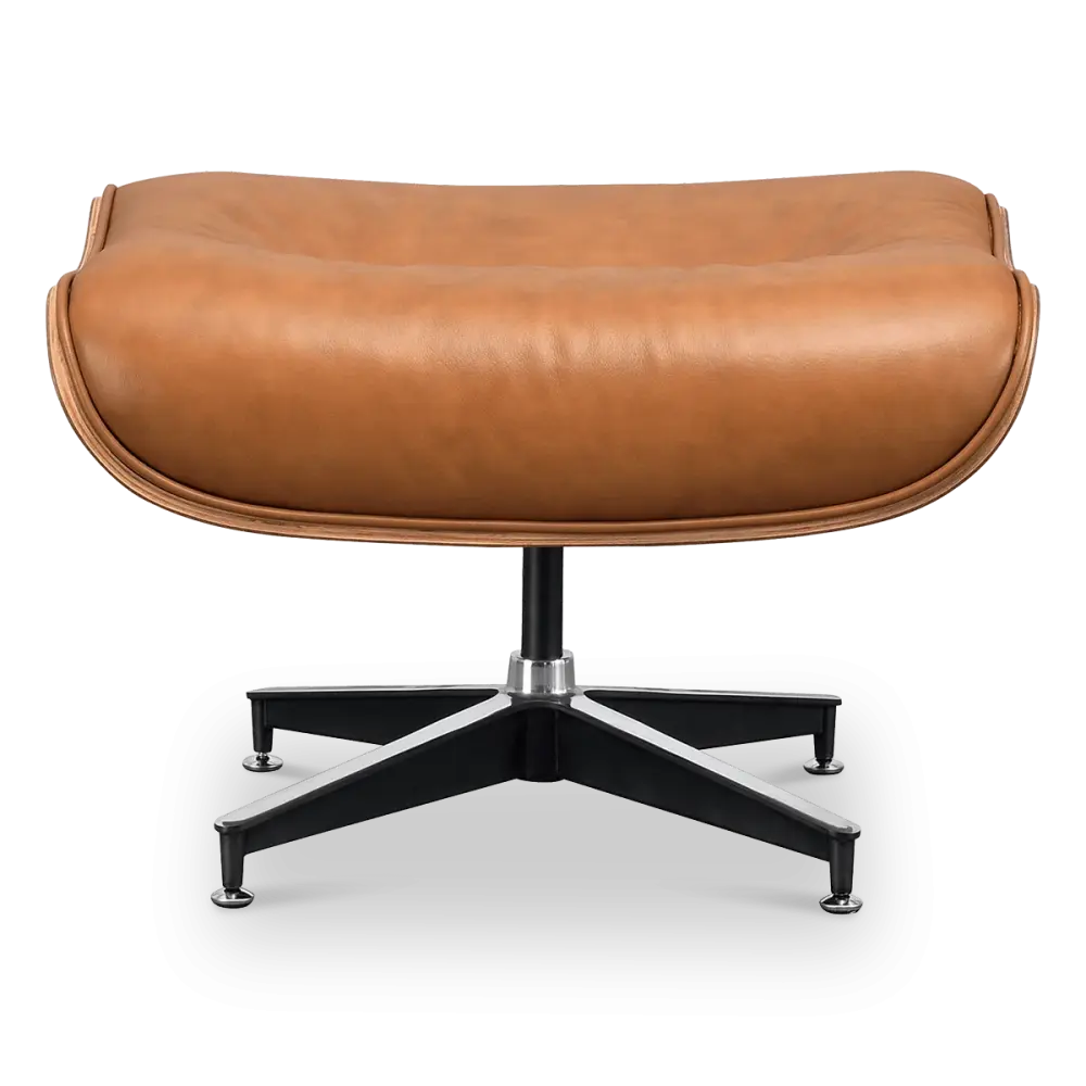 Cavel Lounge Chair Ottoman / Hocker Cognac / Bruin Leer | Essen Schaal Cavel Lounge Chair Ottoman / Hocker Cognac / Bruin Leer | Essen Schaal