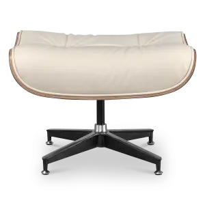 Cavel Lounge Chair Offwhite Leer | Naturel Palissander Schalen