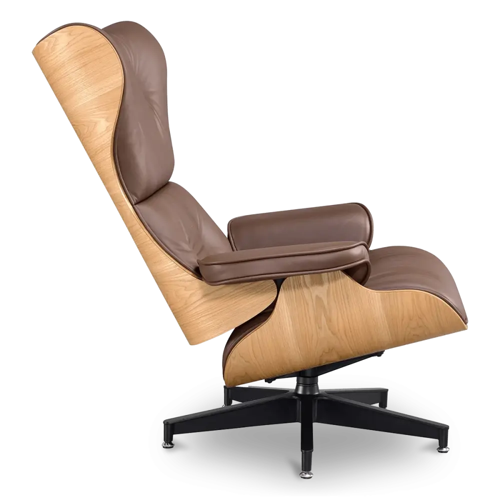 Cavel Lounge Chair Bruin Leer | Essen Schalen Cavel Lounge Chair Bruin Leer | Essen Schalen