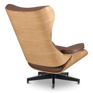 Cavel Lounge Chair Bruin Leer | Essen Schalen