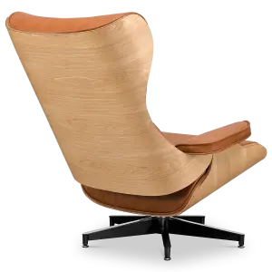 Cavel Lounge Chair Cognac/Bruin Leer | Essen Schalen
