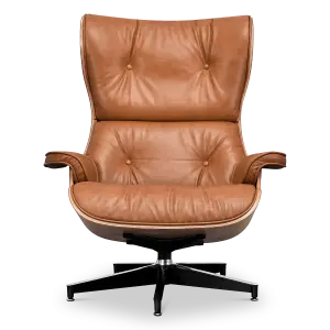 Cavel Lounge Chair Cognac/Bruin Leer | Essen Schalen