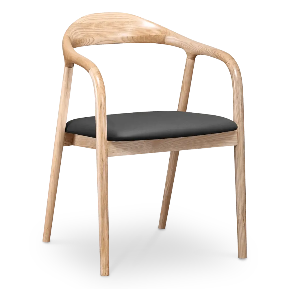 Artson Eetkamerstoel | Essen | Zwart PU Leer