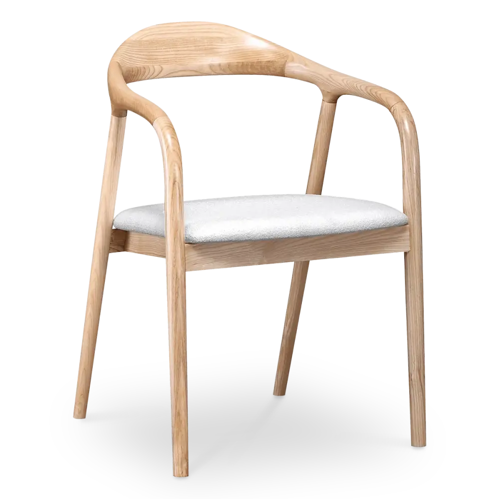 Artson Eetkamerstoel | Essen | Wit Boucle Artson Eetkamerstoel | Essen | Wit Boucle