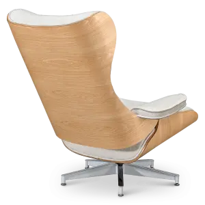 Cavel Lounge Chair Wit Boucle | Essen Schalen