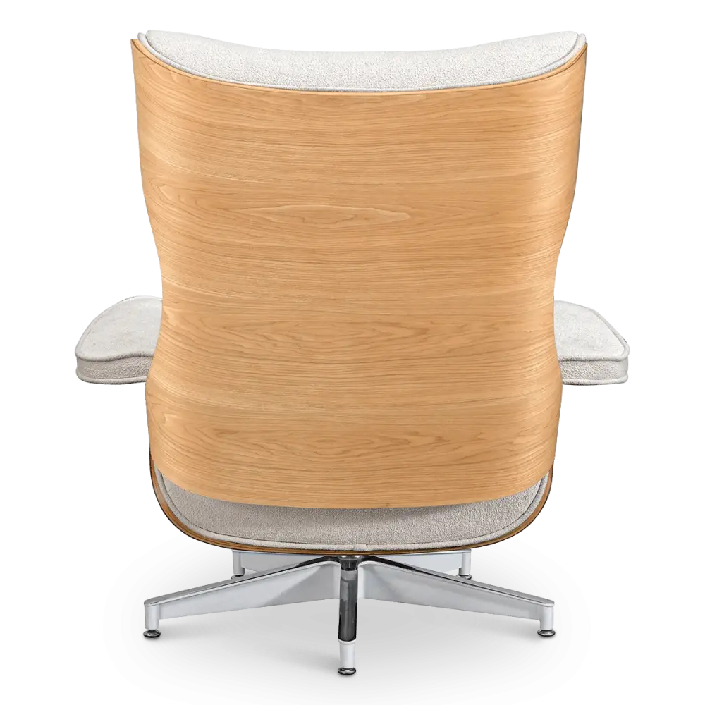 Cavel Lounge Chair Wit Boucle | Essen Schalen