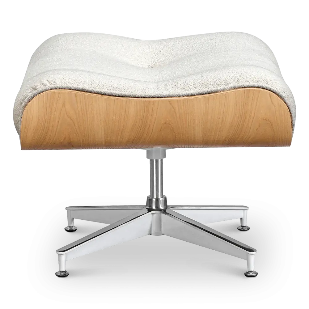 Cavel Lounge Chair Wit Boucle | Essen Schalen