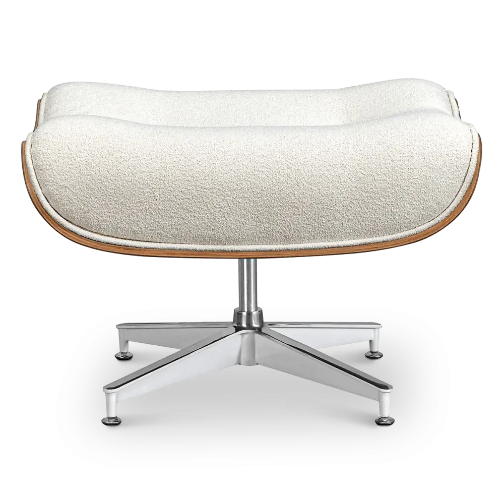 Cavel Lounge Chair Wit Boucle | Essen Schalen