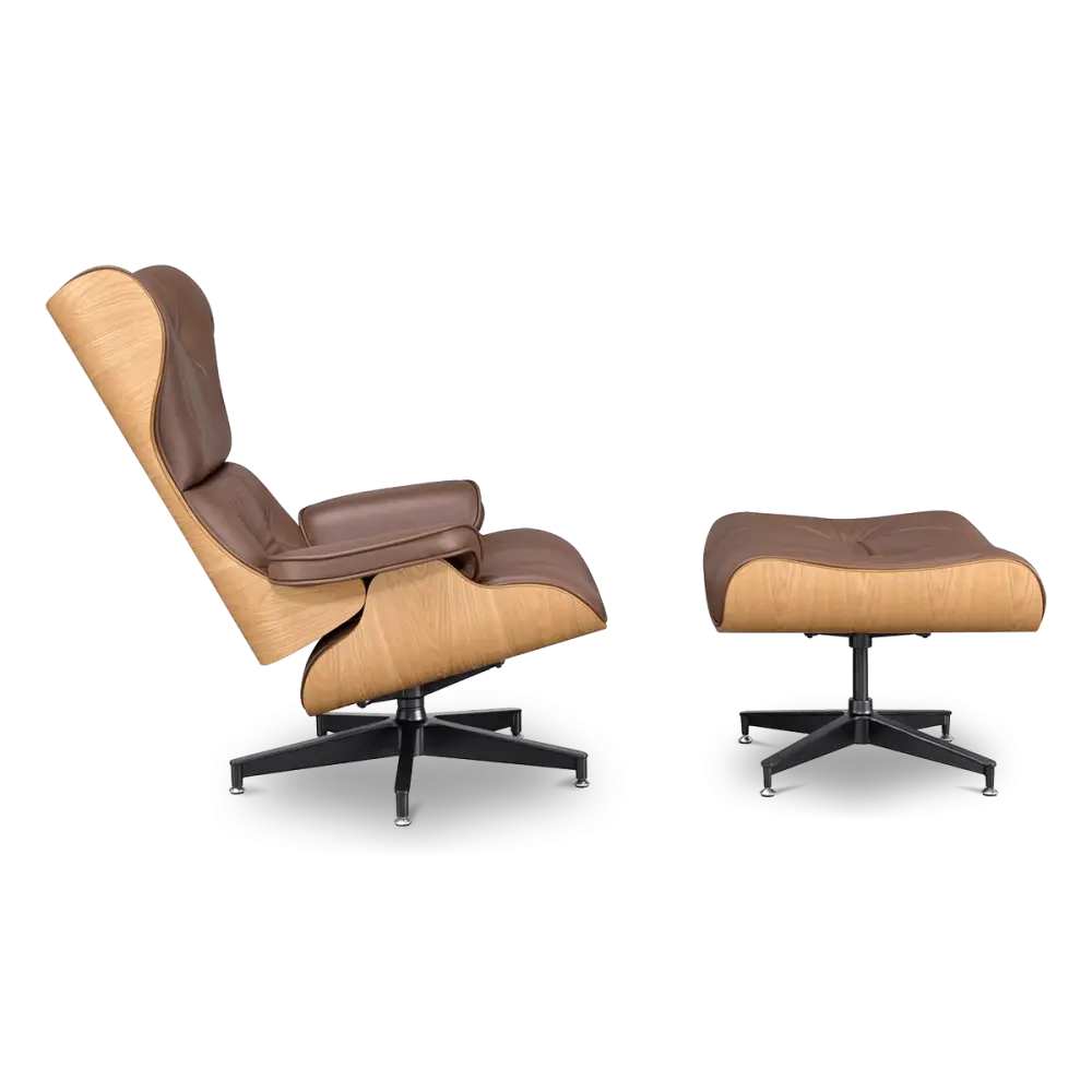 Cavel Lounge Chair Bruin Leer | Essen Schalen Cavel Lounge Chair Bruin Leer | Essen Schalen