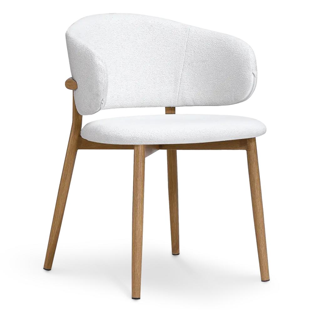 specificaties-nagato-eetkamerstoel-eiken finish-wit bouclé