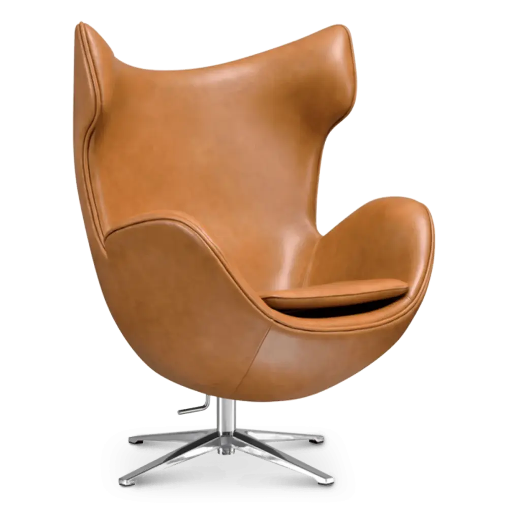 Flag Chair Cognac / Bruin Leer