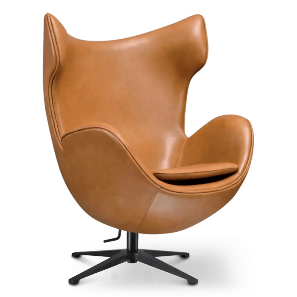 Flag Chair Cognac / Bruin Leer