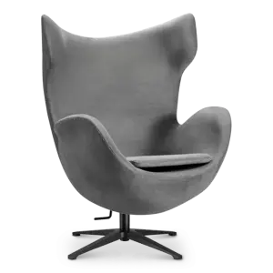 Flag Chair Zilver Grijs Velvet