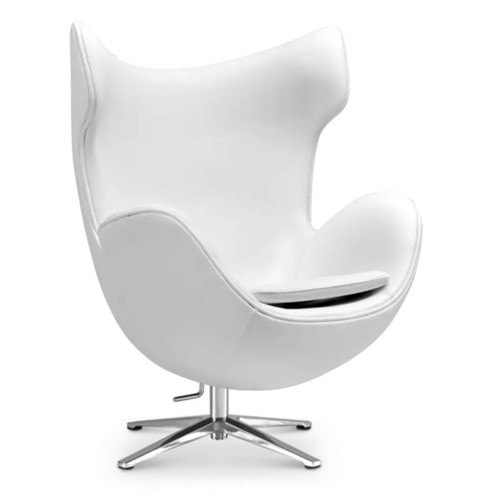 Flag Chair Wit Leer