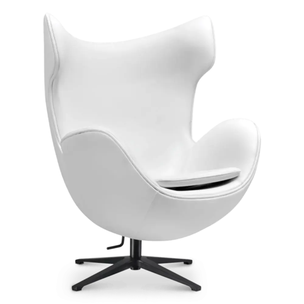 Flag Chair Wit Leer
