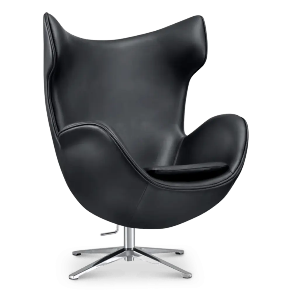 Flag Chair Zwart Leer