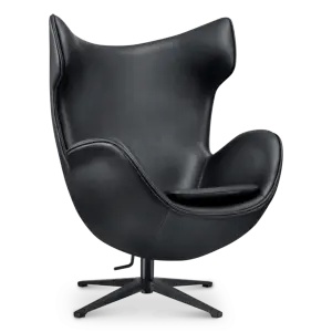 Flag Chair Zwart Leer