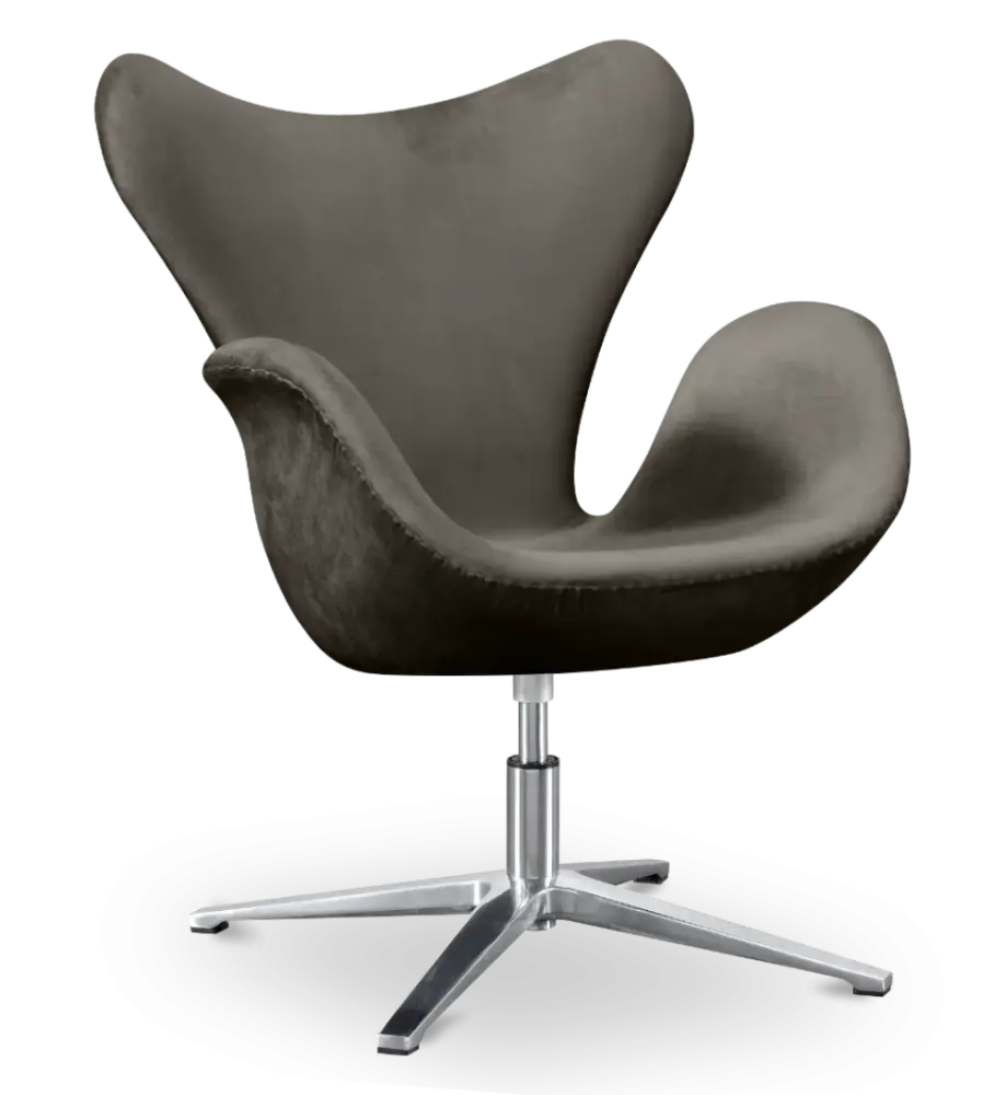 Sean Chair Zilver Grijs Velvet