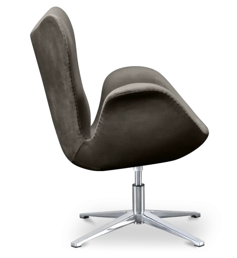 Sean Chair Zilver Grijs Velvet