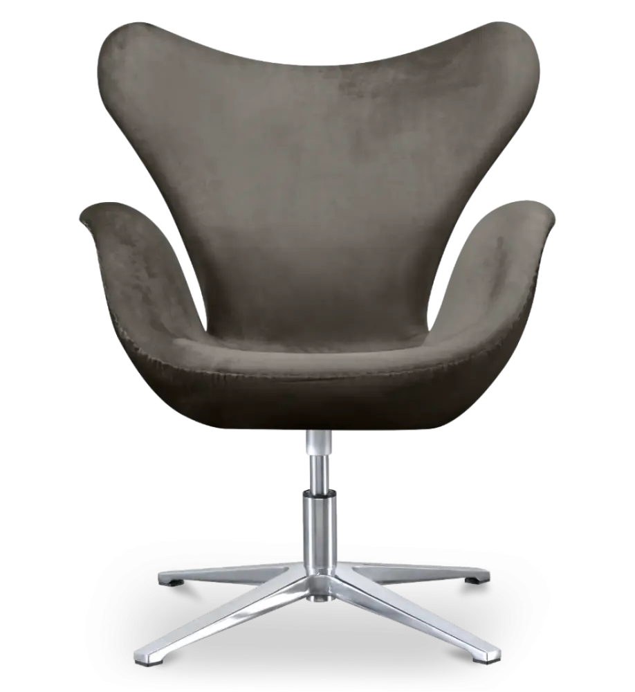 Sean Chair Zilver Grijs Velvet