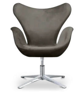 Sean Chair Zilver Grijs Velvet