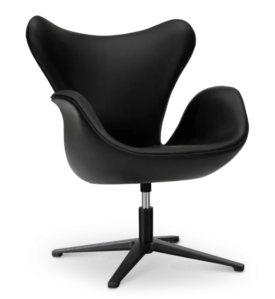 Sean Chair Zwart Leer