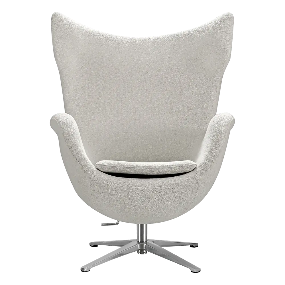 Flag Chair Wit Teddy Boucle
