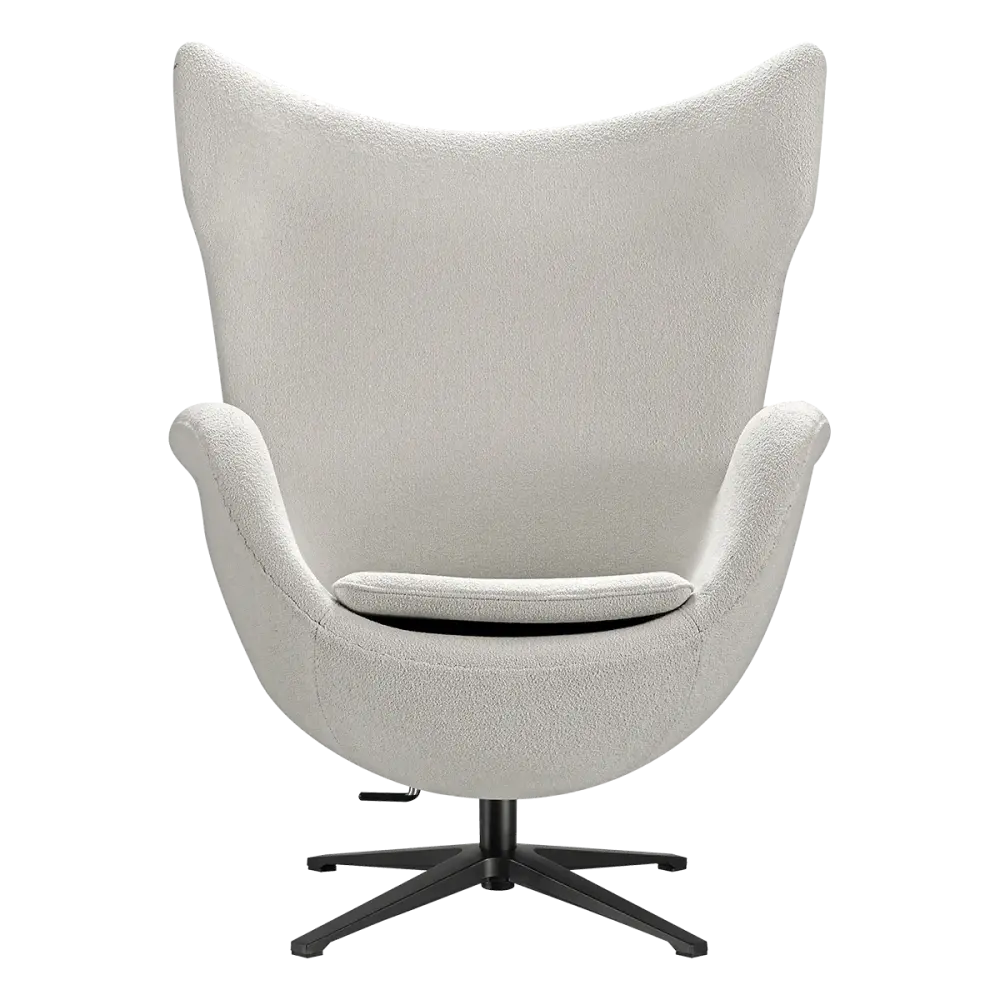 Flag Chair Wit Teddy Boucle