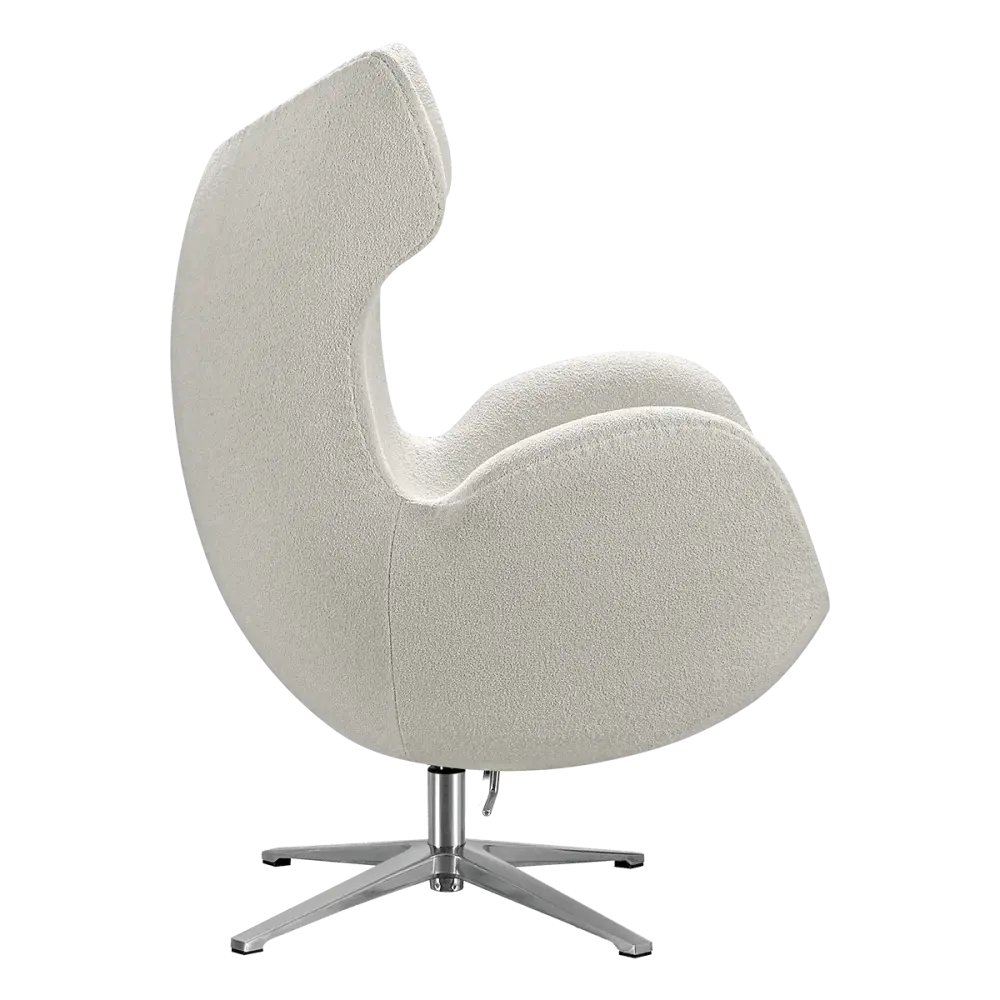 Flag Chair Wit Teddy Boucle