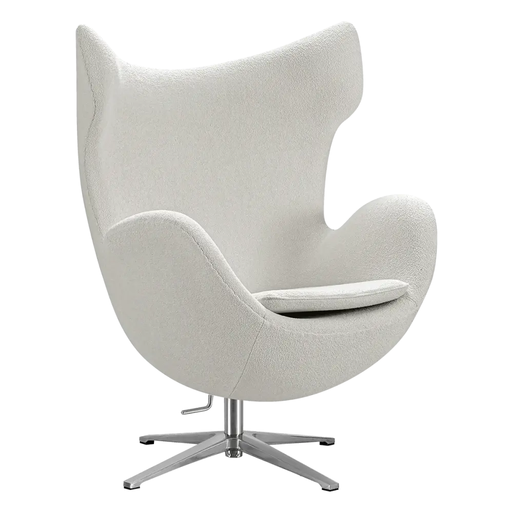 Flag Chair Wit Teddy Boucle