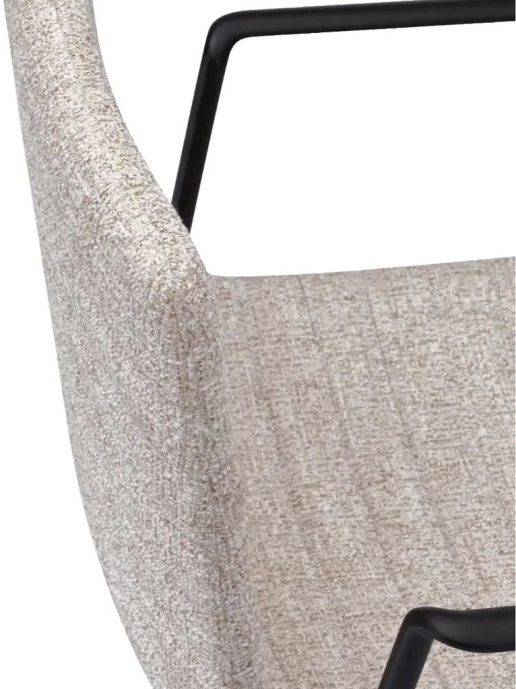 Cavel Lincoln Bureaustoel | Zand OTE Stof | Mat Zwart Cavel Lincoln Bureaustoel | Zand OTE Stof | Mat Zwart