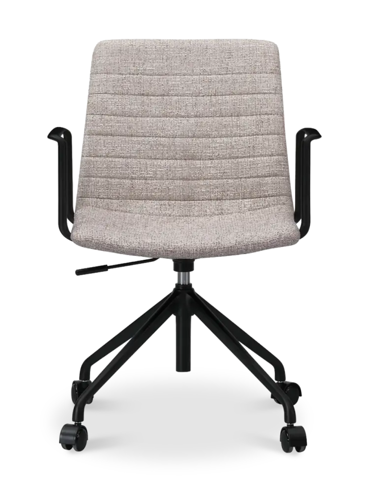 Cavel Lincoln Bureaustoel | Zand OTE Stof | Mat Zwart Cavel Lincoln Bureaustoel | Zand OTE Stof | Mat Zwart