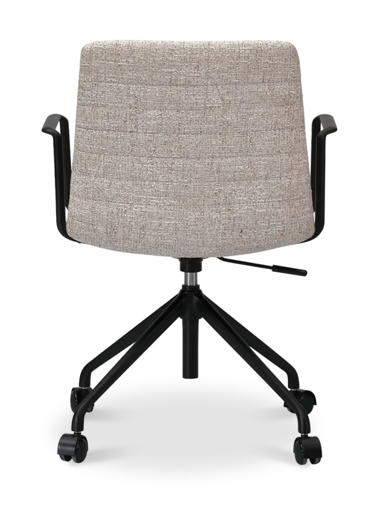 Cavel Lincoln Bureaustoel | Zand OTE Stof | Mat Zwart Cavel Lincoln Bureaustoel | Zand OTE Stof | Mat Zwart