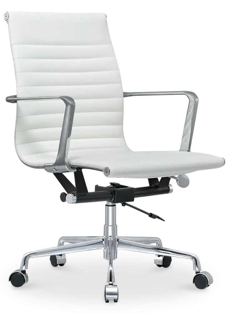 Artson Vergaderset Eiken 280×90 + 6× CD 117 Wit Leer Artson Vergaderset Eiken 280×90 + 6× CD 117 Wit Leer