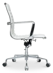 Artson Vergaderset Eiken 280×90 + 6× CD 117 Wit Leer